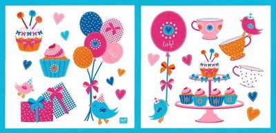 89403 Lief! Muurstickers 31x30 cm Roze 2 Stuks