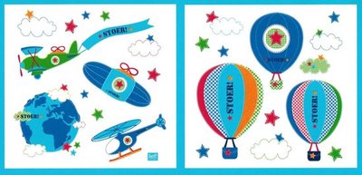 89402 Lief! Muurstickers 31x30 cm  Blauw 2 Stuks