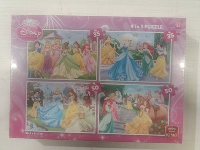 85456 KING 4in1 Puzzel Disney Princess