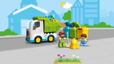 10945 LEGO DUPLO Vuilniswagen en Recycling