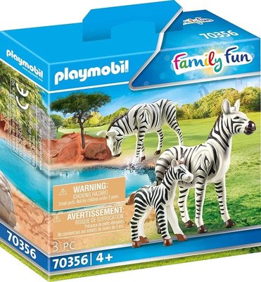 70356 PLAYMOBIL Family Fun 2 zebra's met baby