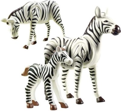 70356 PLAYMOBIL Family Fun 2 zebra's met baby