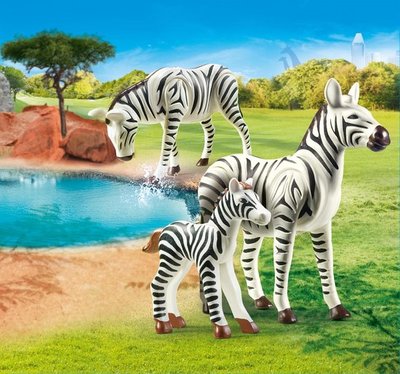 70356 PLAYMOBIL Family Fun 2 zebra's met baby