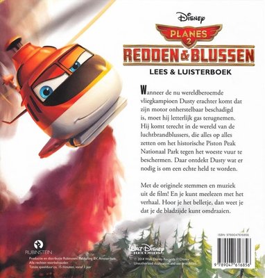 16856 Disney Planes 2  Lees- en luisterboek met Cd Redden & Blussen