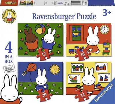 69651 Ravensburger Nijntje 4in1 box puzzel  12+16+20+24 stukjes 