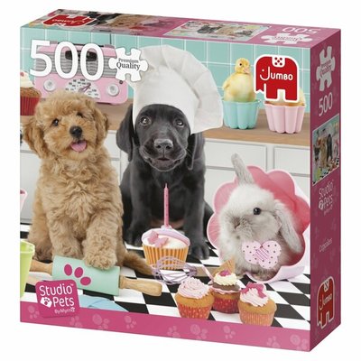 81899 Jumbo Puzzel Studio Pets Cupcakes 500 Stukjes
