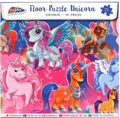 52823 Grafix Vloerpuzzel Unicorn 96 Stukjes