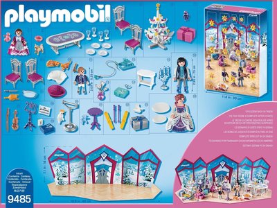 9485 PLAYMOBIL Adventskalender Kerstfeest in het kristallen salon