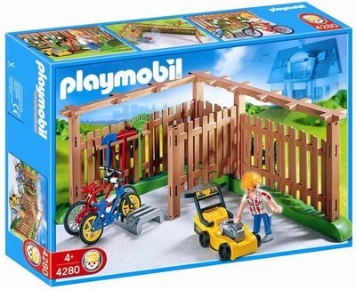 4280 Playmobil Opbergplaats Fietsen