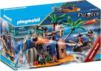 70556 PLAYMOBIL Pirates Pirateneiland met schuilplaats voor schatten