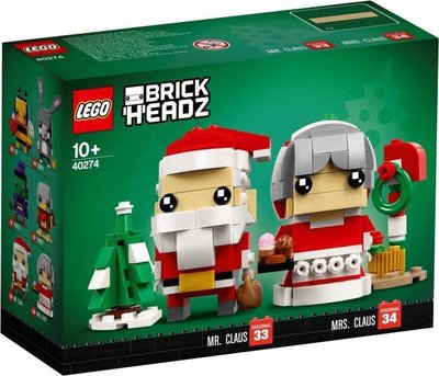 40274 LEGO BrickHeatz Kerstman en kerstvrouw