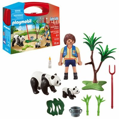 70105 Playmobil Panda Verzorgster Speelkoffer