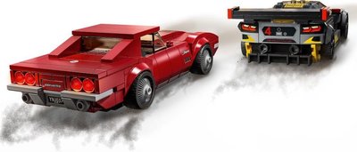 76903 LEGO Speed Champions Chevrolet Corvette C8.R Racewagen en 1968 Chevrolet Corvette