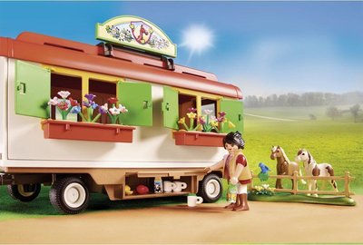 70510 PLAYMOBIL Country Ponykamp aanhanger