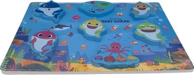 37489 Baby Shark Houten Puzzel  7 delig