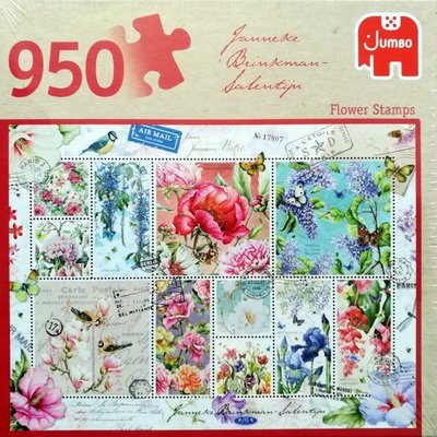 81876 Jumbo Puzzel Flower Stamps 950 stukjes