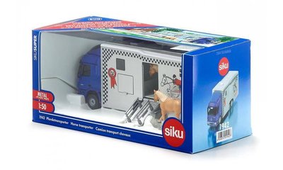 1942 SIKU Paardentransporter Blauw