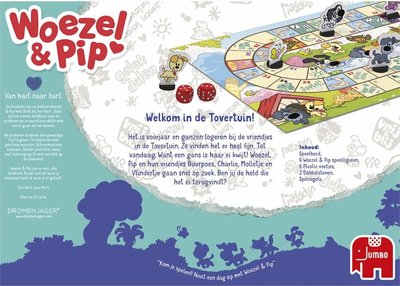 81308 Jumbo Spel Woezel en Pip Tovertuin Ganzenbord