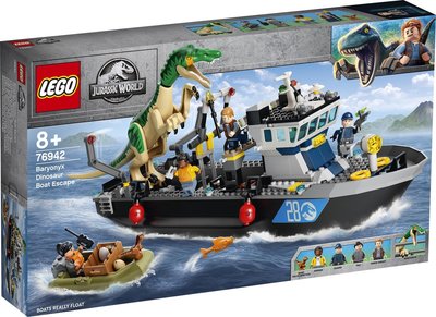 76942 LEGO Jurassic World Bootontsnapping Van Dinosaurus Baryonyx