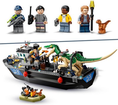76942 LEGO Jurassic World Bootontsnapping Van Dinosaurus Baryonyx