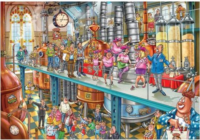 25006 Jumbo Puzzel Wasgij Mystery21 Leven in de Brouwerij 1000 stukjes