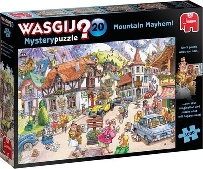 25002 Jumbo Puzzel Wasgij Mystery 20 Vakantie in de Bergen! 1000 stukjes