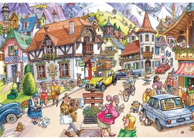 25002 Jumbo Puzzel Wasgij Mystery 20 Vakantie in de Bergen! 1000 stukjes