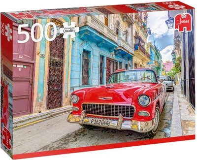 18803 Jumbo Puzzel Jumbo Premium Collection Puzzel Havana Cuba 500 stukjes