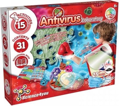 20933 Science4you Anti Virus Laboratorium Experimenteerdoos 15 Experimenten