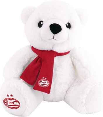 16622 PSV Pluchen Beer Wit