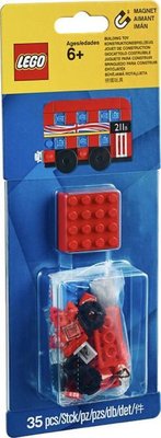 853914 LEGO Dubbeldekker Bouwbare Magneet