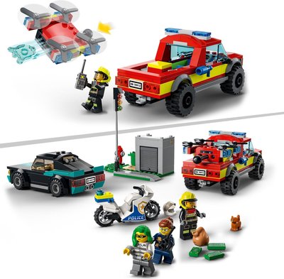 60319 LEGO City Brandweer & Politie Achtervolging