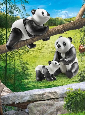 70353 PLAYMOBIL Family Fun 2 Panda's Met Baby