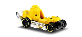 20134-77 Hot Wheels Experimotors Speed Driver geel 7 cm.