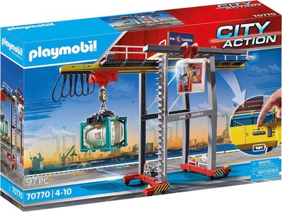 70770 PLAYMOBIL City Action Cargo Portaalkraan met containers