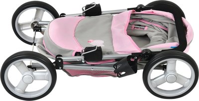62433A HAUCK Poppenwagen angie toys for kids Roze/Grijs