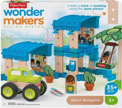 62761 Fisher-Price Wonder Makers Huis - Houten Bouwset