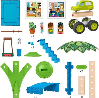 62761 Fisher-Price Wonder Makers Huis - Houten Bouwset