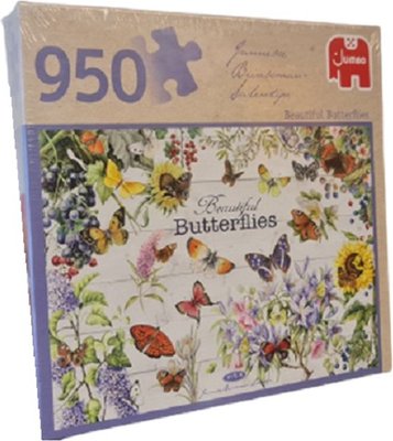 81877 Jumbo Puzzel Beautiful Butterflies 950 stukjes