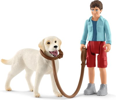 42478 Schleich Farm World Wandeling met een labrador retriever