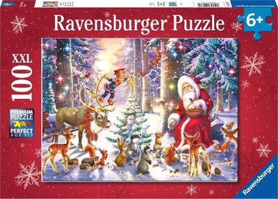 129379 Ravensburger Puzzel Kerstmis In het Bos 100 stukjes XXL