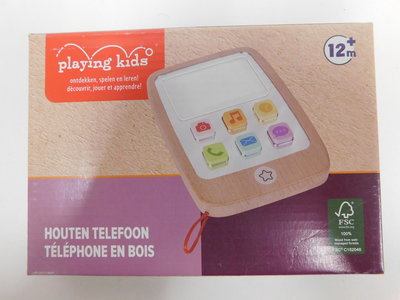 40728 Playing Kids Houten Smartphone Telefoon