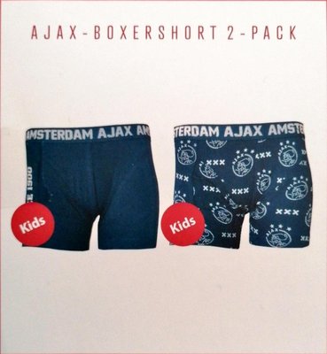 35845 AJAX Boxershort 2-Pack donkerblauw maat 116-122