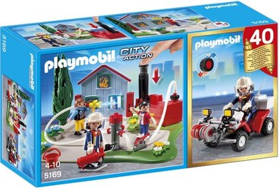 5169 Playmobil Jubileum Compact Set Brandweerinterventie met quad 