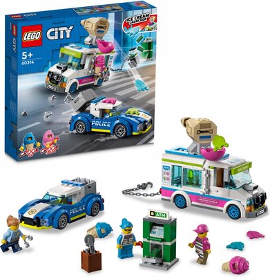 60314 LEGO City IJswagen Politieachtervolging