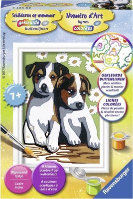 295272 Ravensburger Schilderen Op Nummer Schattige Puppies