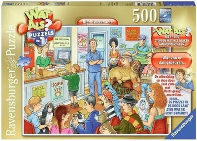 148349 Ravensburger Puzzel Wat Als? 1 Bij De Dierenarts 500 Stukjes
