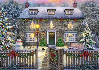 11313 Jumbo Falcon puzzel The Christmas Cottage 1000 stukjes