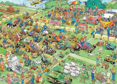 19021 Jumbo Puzzel Jan van Haasteren Grasmaaierrace 1000 stukjes