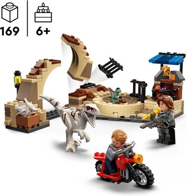 76945 LEGO Jurassic World Atrociraptor Dinosaurus Achtervolging